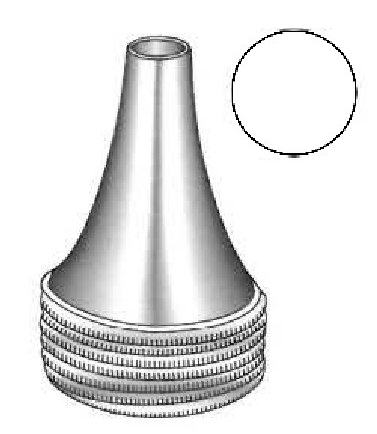 Farrior ear speculum, diameter = 10.5 mm