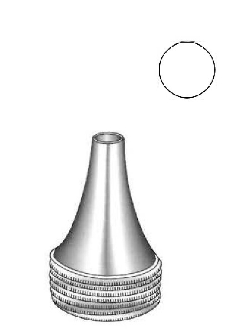 Farrior ear speculum, diameter = 9.5 mm