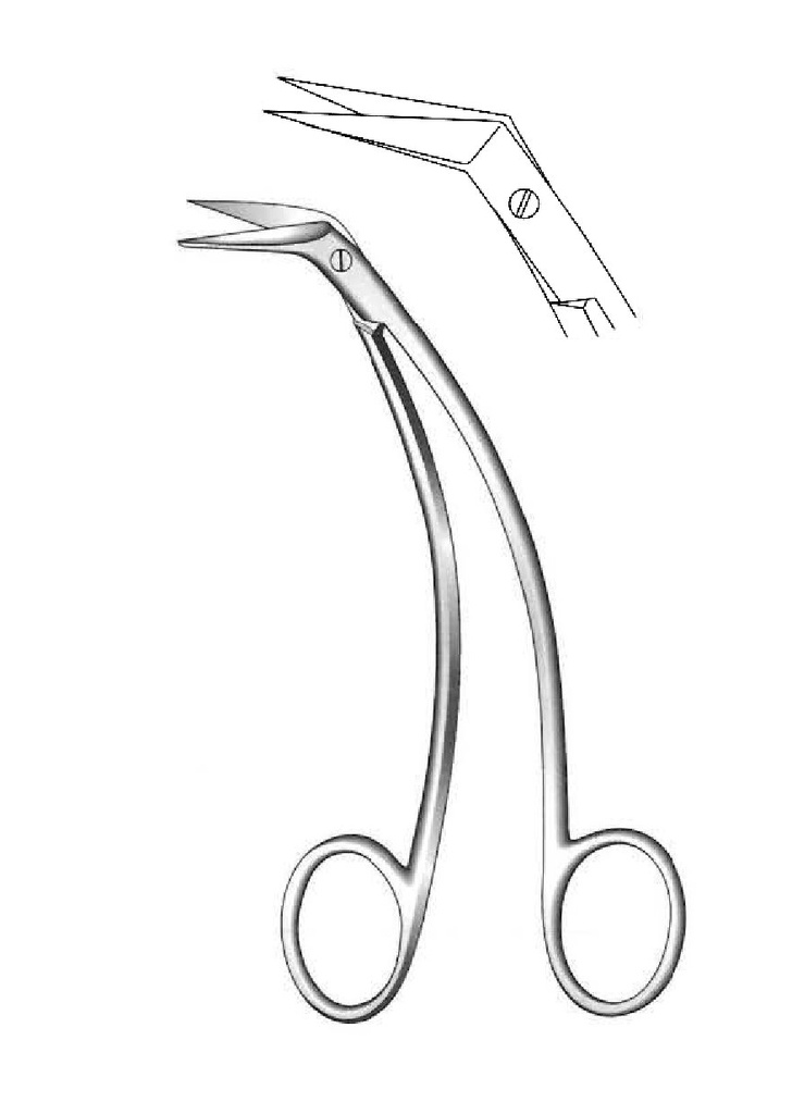 Tijera para tórax y vascular Favaloro - longitud = 15 cm / 6"