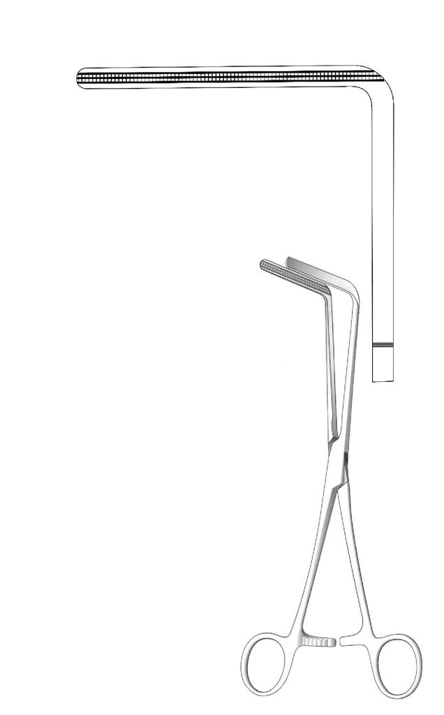 Pinza intestinal de Fehland - longitud = 24 cm / 9-1/4"