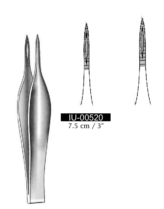 Pinza para astillas Feilchenfeld - longitud = 9 cm / 3-1/2"