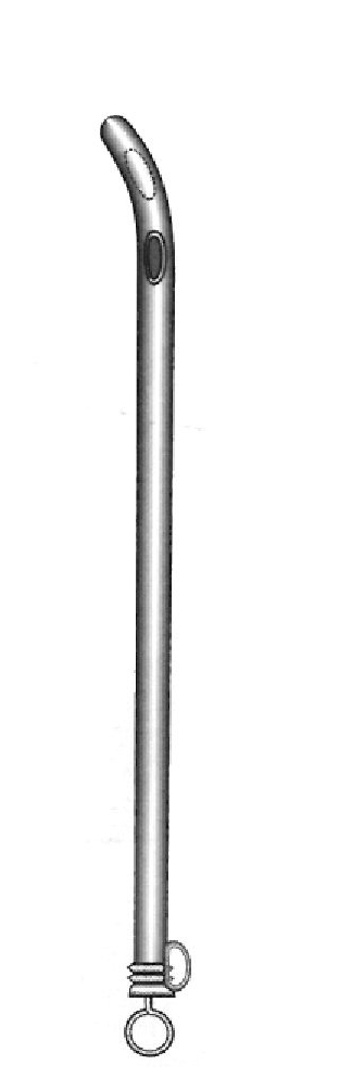 Catéter metálico hembra, figura 06 - longitud = 15 cm / 6&quot;