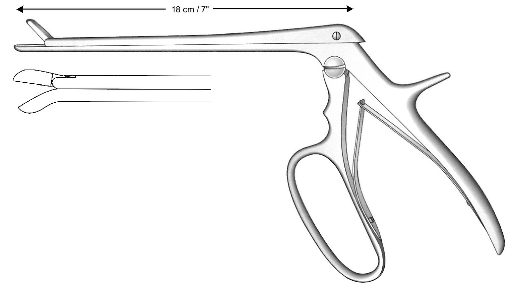 Ferris-Smith-Cushing Laminectomy Class, curved down, size = 6 x 10 mm
