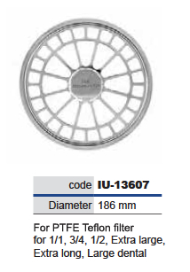 Filter retainer for round teflon filters - diameter 186 mm