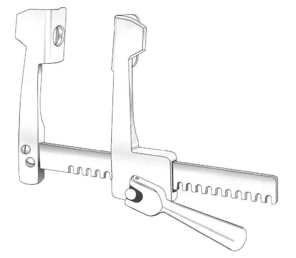 Separador para costillas Finochietto, apertura = 135 mm - valva = 40 x 45 mm