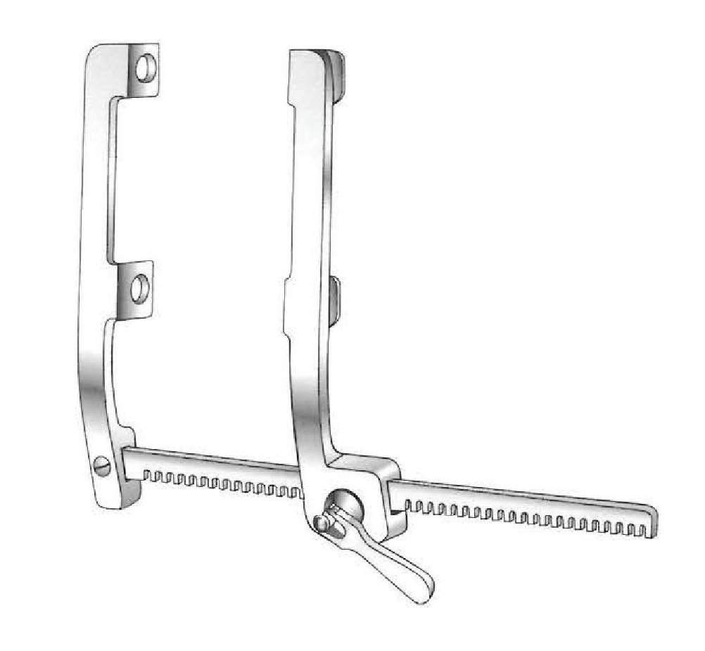 Separador para costillas Finochietto (modif), apertura = 120 mm - valva = 14 x 15 mm