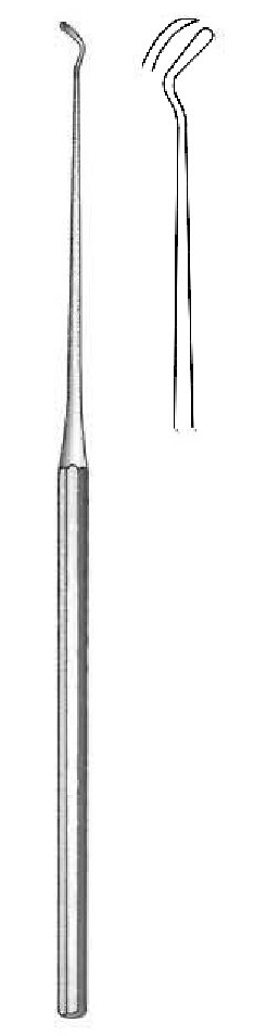 Micro disector Fisch, doble ángulo hacia la izquierda