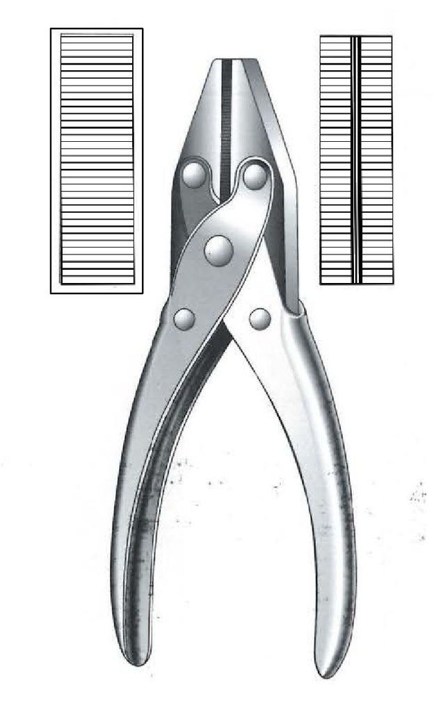 Alicate de punta plana - longitud = 13 cm / 5-1/4"