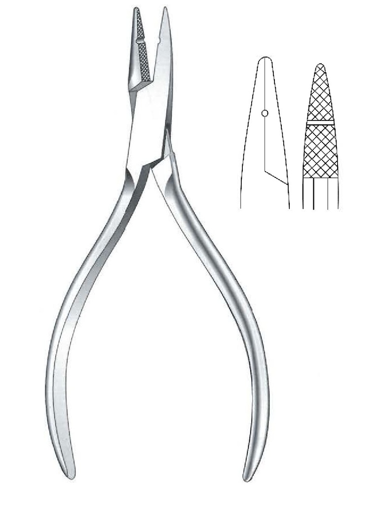 Flat Tip Plile, delicate - length = 14 cm / 5-1 / 2 "