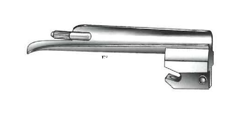Foregger laryngoscope blade, fiber optic - figure 1