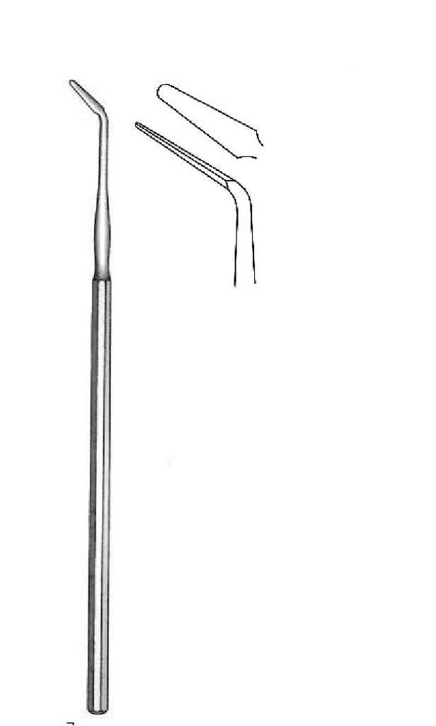 Frazier dissector, angled tip - length = 15 cm / 6 "