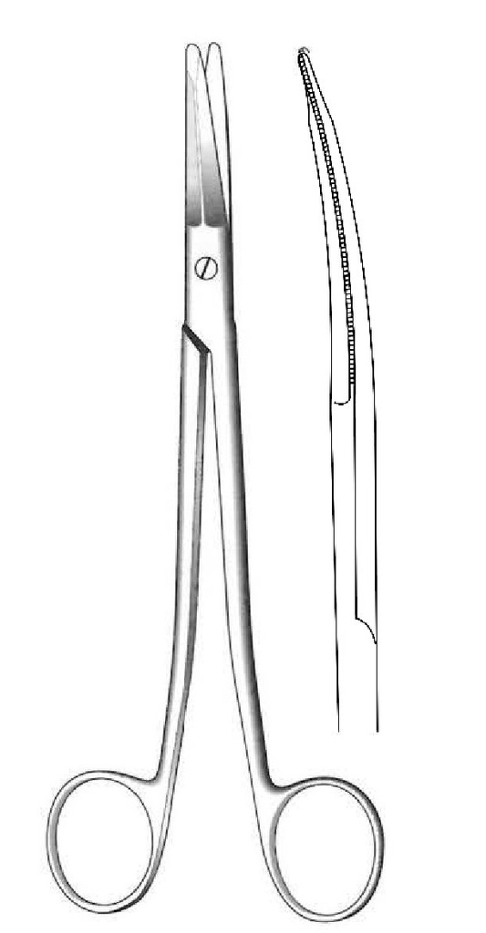 Freeman -Kaye Facial Stretching Scissors, Curve - Length = 18 cm / 7 "