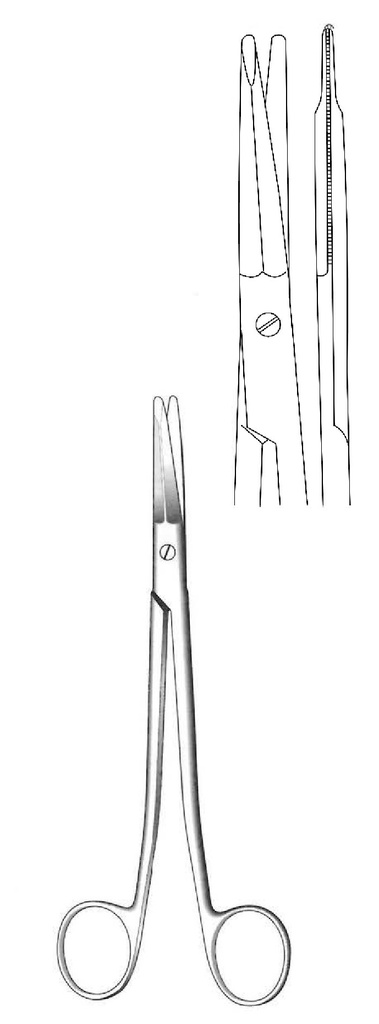 Tijera para estiramiento facial Freeman-Kaye, recta - longitud = 18 cm / 7"