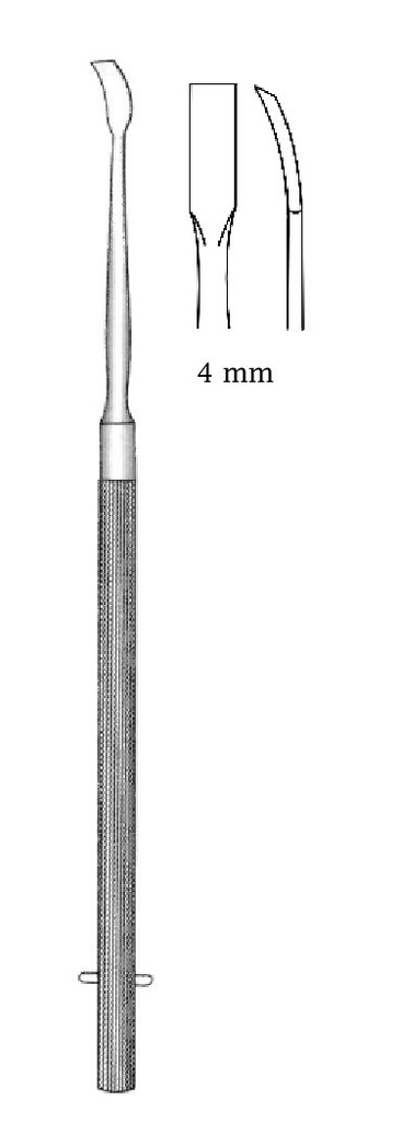 Cincel nasal freer, curva