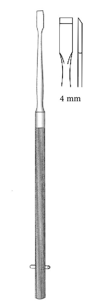 Freer nose chisel, curved