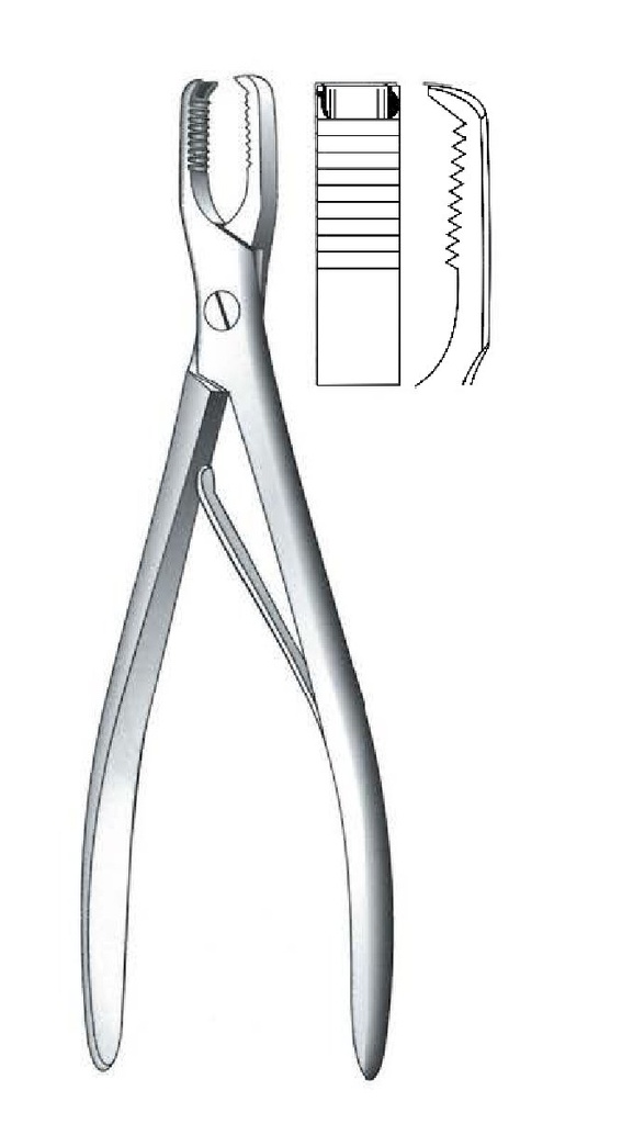 Pinza de sujeción para huesos Frosch - longitud = 18 cm / 7"