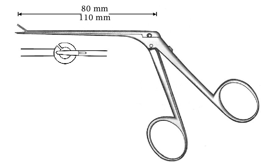 Fuller introduction clamp for teflon prostheses - length = 110 mm