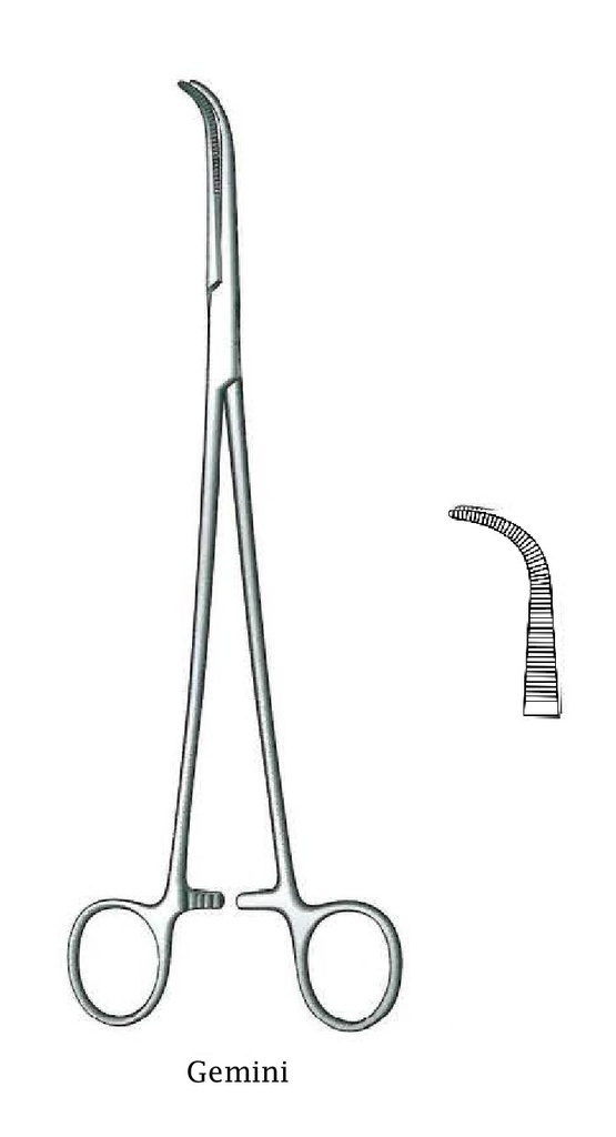 Gemini dissection and ligation clamp - length = 13 cm / 5 "