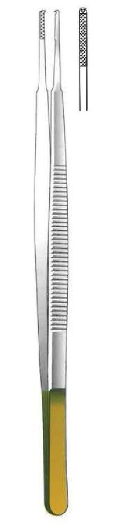 Pinza para disección Gerald, dentado = 0.4 mm, TC Gold - longitud = 17 cm / 6-3/4"