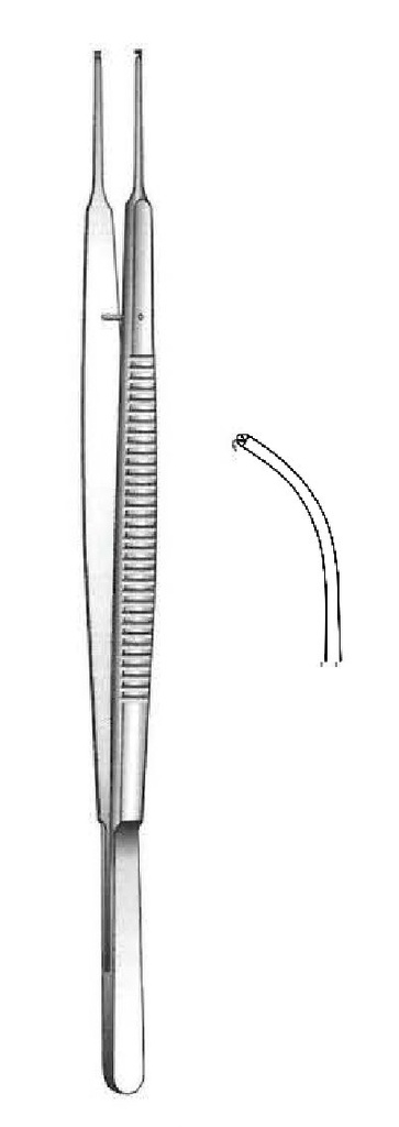 Gerald dissection clamp, curve - length = 17 cm / 6-3 / 4 "