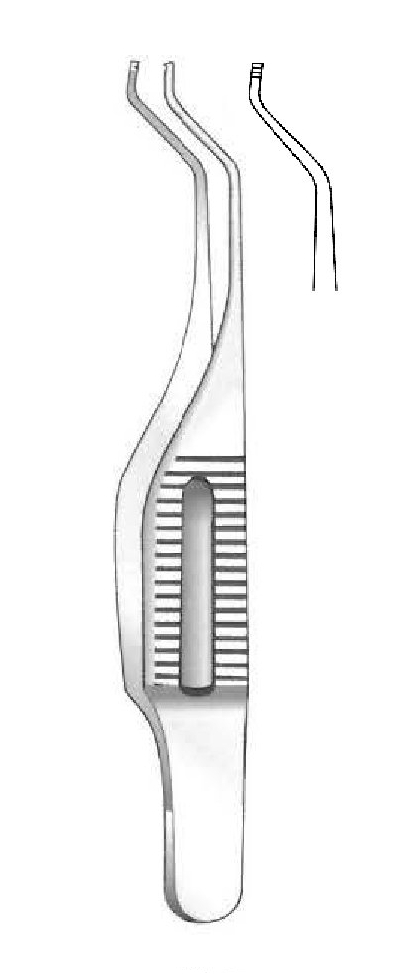 Pinza para iris Gill-Hess, doble ángulo
