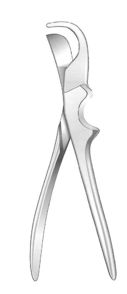 Cizalla para costillas Gluck - longitud = 22 cm / 8-3/4"