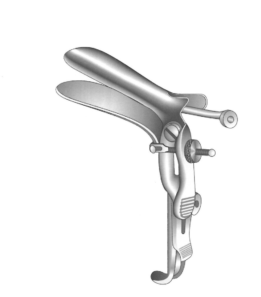 Special Special Vaginal Speculus, Suction Tube in the Lower Valva, Open Right Side