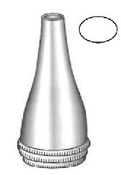Gruber ear speculum, oval, figure 1