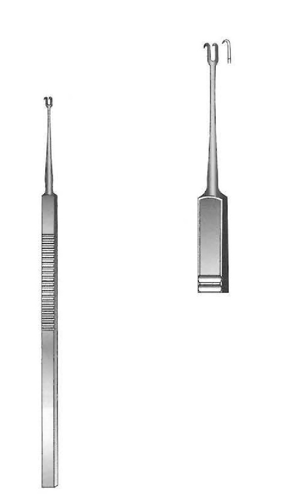 Separador de piel Guthrie, afilado, punta de 2 mm