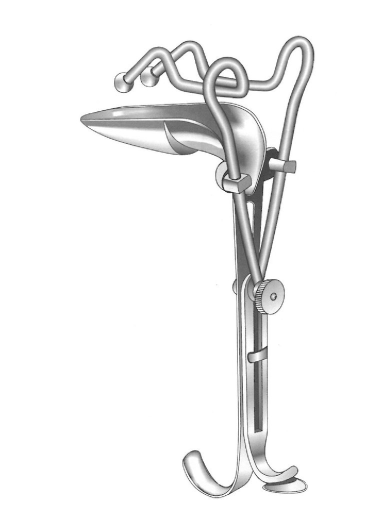 Espéculo vaginal Guttmann - valva = 90 x 35 mm