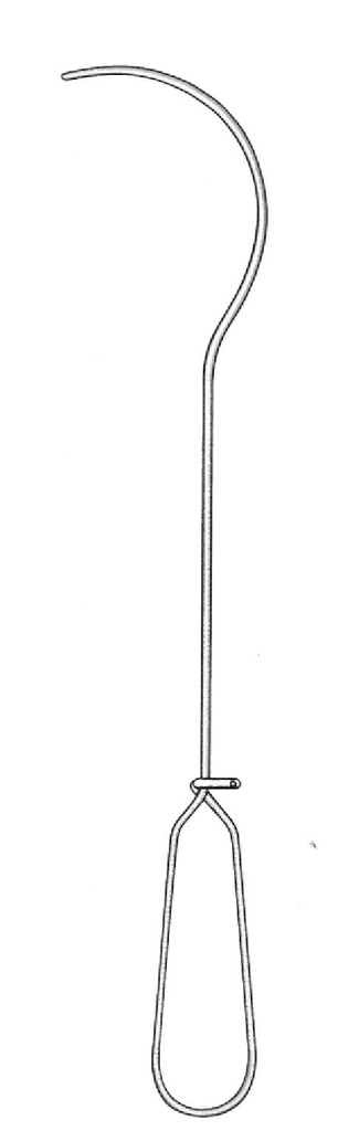 Catéter de metal Guyon - longitud = 35 cm / 13-3/4"