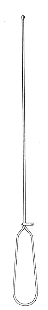 Catéter de metal Guyon - longitud = 39 cm / 15-1/2"