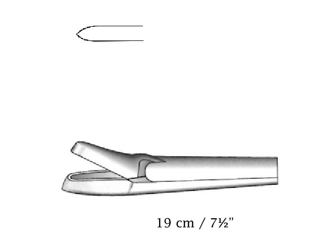 Hajak nasal cutting clamp, width = 3 mm