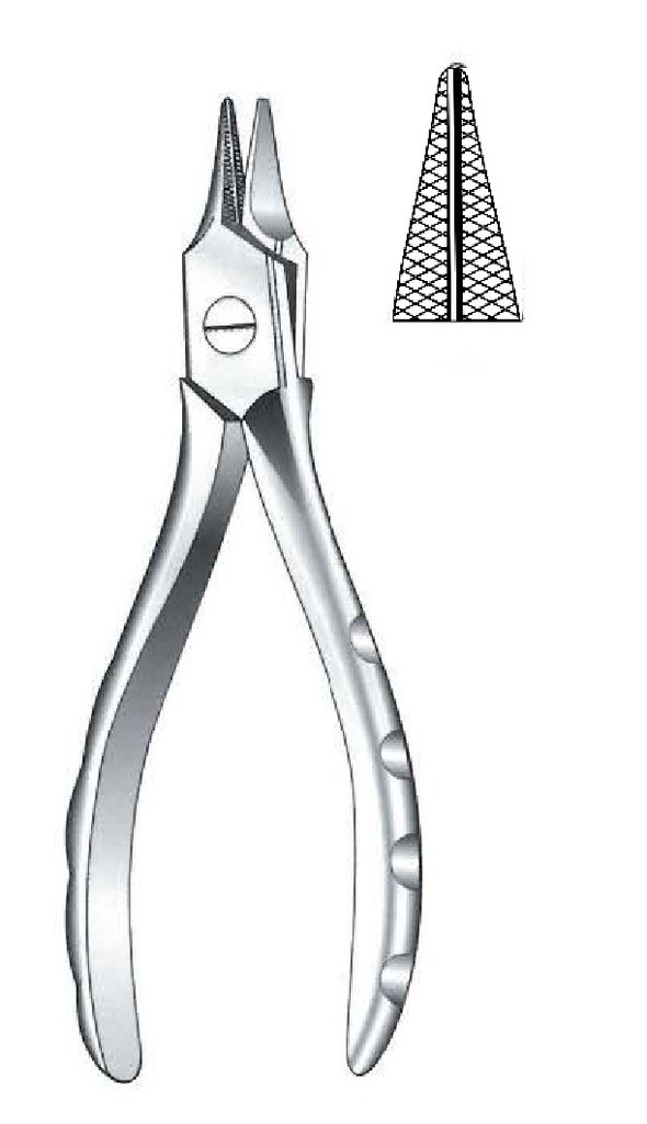 Alicate de punta plana Hackstock - longitud = 16 cm / 6-1/4"