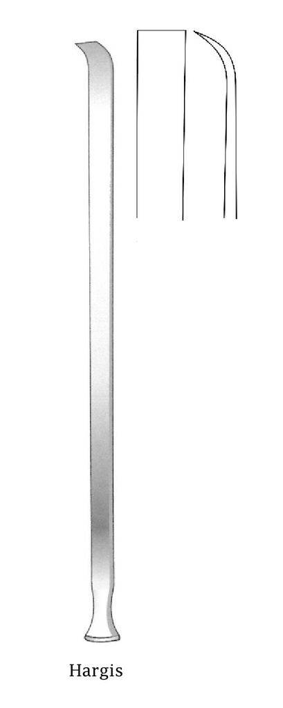 Osteótomo pterigoideo Hargis - longitud = 22 cm / 8-3/4"