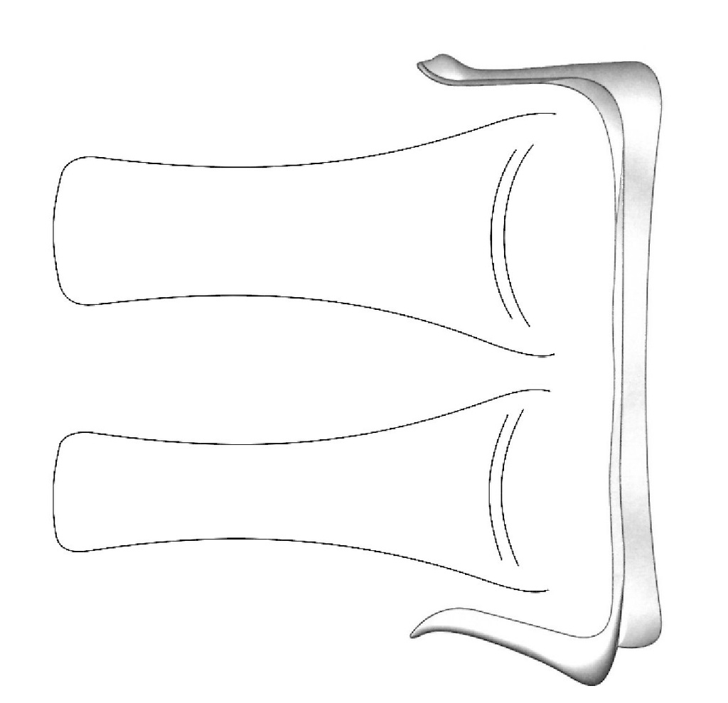 Lip and cheeks separator Hargis - Length = 16 cm / 6-1 / 4 "