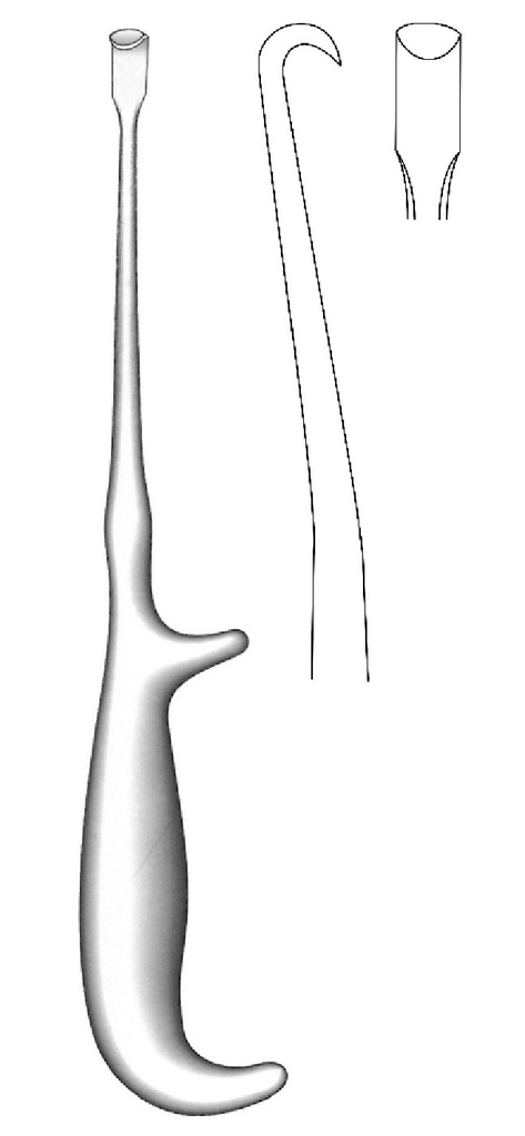 PERIOSTIO HARGIS, LEFT, POINT = 6.5 mm elevator