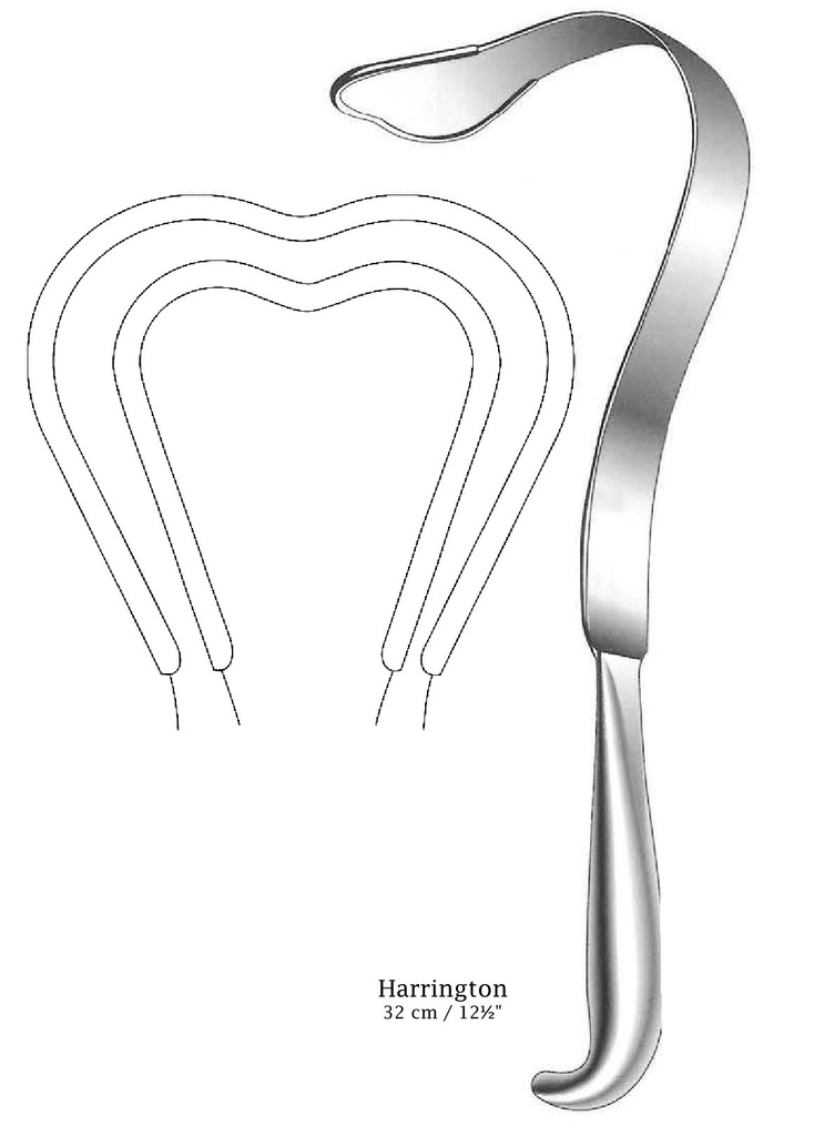 Separador Harrington, valva = 127 x 62 mm