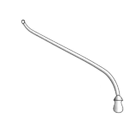 Cánula de Hartmann, figura 1 - diámetro = 2.5 mm