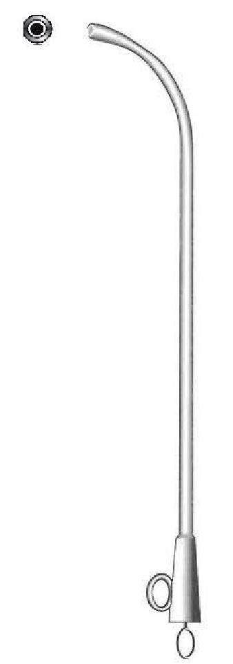 Catéter para oído Hartmann, figura 1 - longitud = 15 cm / 6"