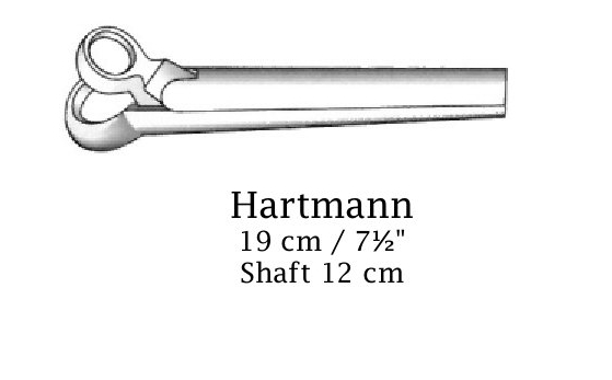 Hartmann nasal cut clamp, diameter = 7 mm