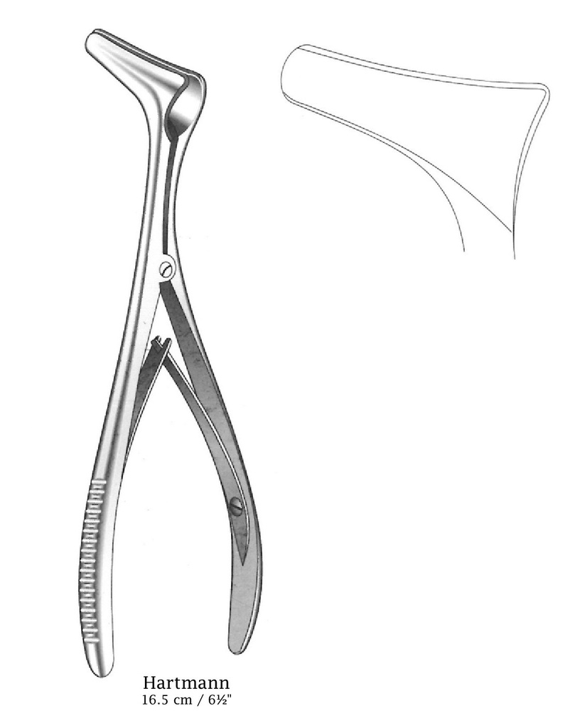 Espéculo nasal Hartmann, figura 1