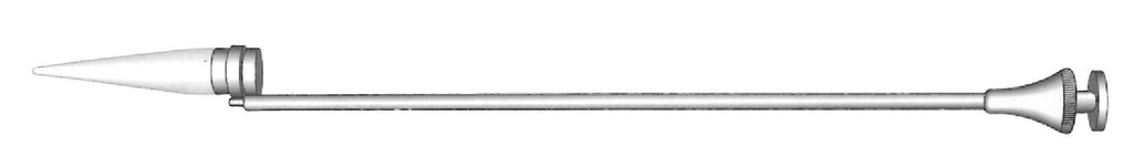 Hemorrhoidal biker with stainless steel cone