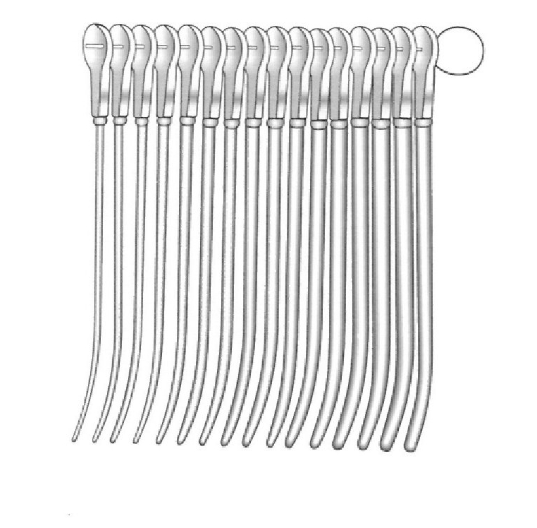 Dilatador Hegar, juego de 13, acero inoxidable