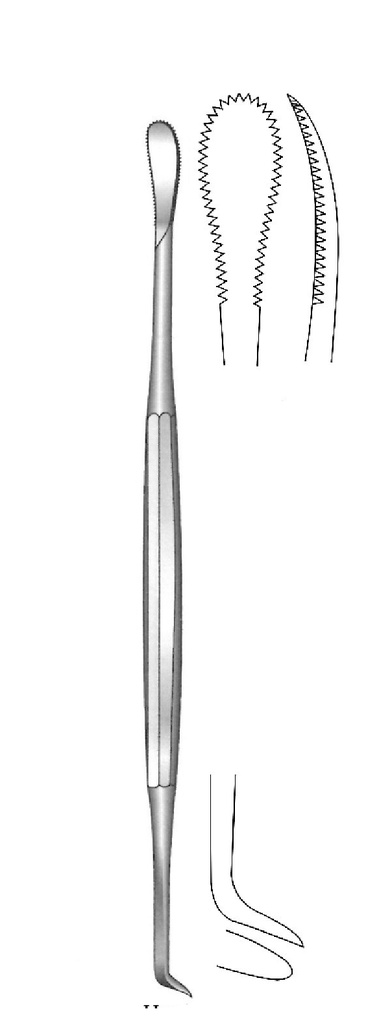 Henke dissector, size = 10.5/5 mm