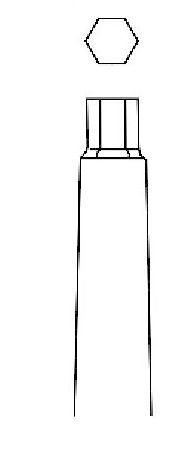 Hexagonal screwdriver - tip = 4.5 mm