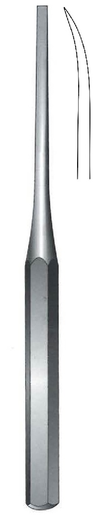 Hibbs-Hilder bone osteo, curved, wide = 32 mm-length = 24 cm / 9-1 / 2 "
