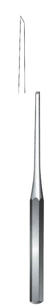 Cincel para huesos Hibbs-Hilder, ancho = 6 mm - longitud = 18 cm / 7"