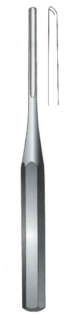 Hilder bone gouge, straight, wide = 19 mm - length = 23 cm / 9 "