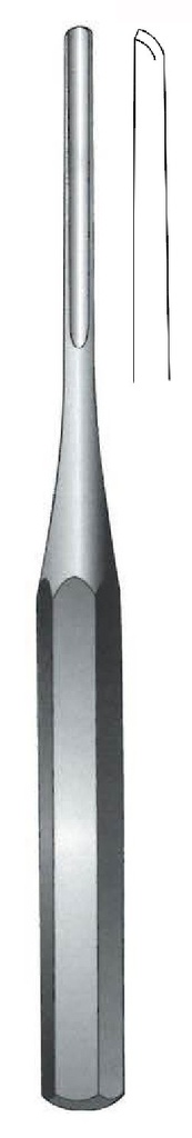 Gubia para hueso Hilder, recta, ancho = 25 mm - longitud = 23 cm / 9"